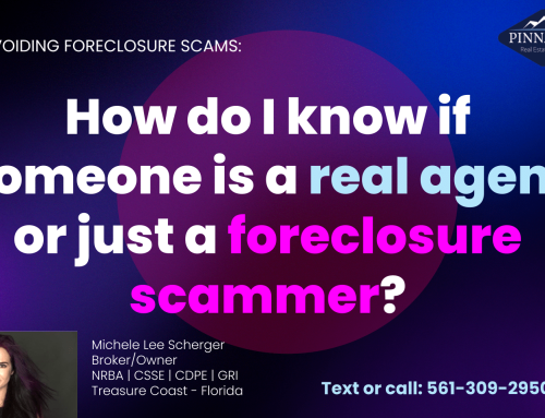 How do I know if someone is a real agent or just a foreclosure scammer?